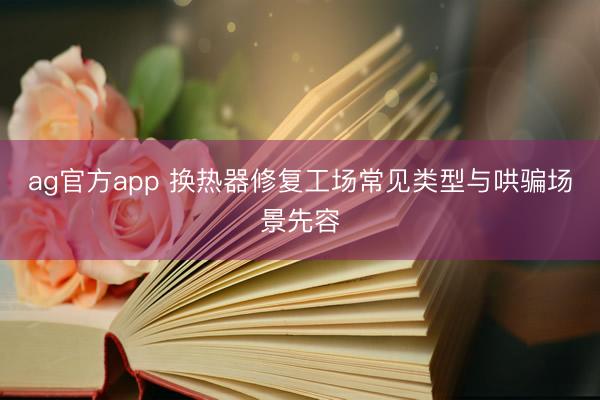 ag官方app 換熱器修復工場常見類型與哄騙場景先容