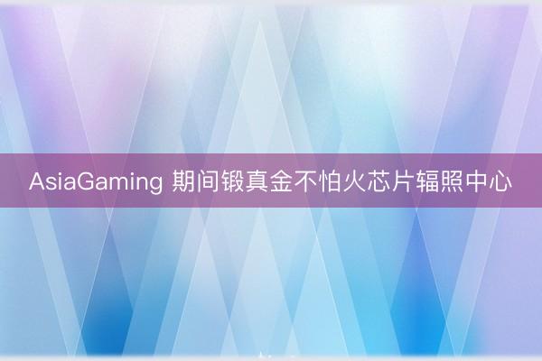 AsiaGaming 期間鍛真金不怕火芯片輻照中心